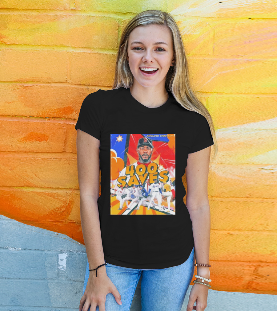Aroldis Chapman MLB 400 Saves Record Pitcher Highlights T-Shirt