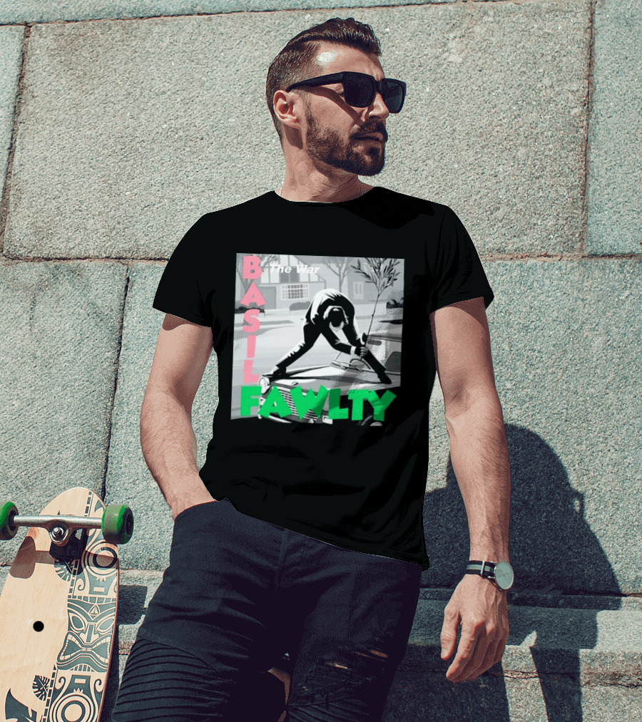Basil Fawlty The War John Cleese British Comedy Iconic Scene T-Shirt