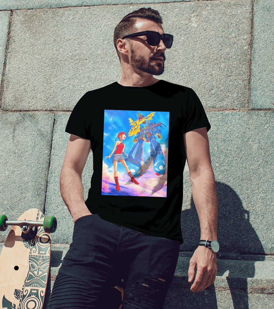 Dorothy Wayneright With The Big O Mecha From The Big O Anime Series T-Shirt