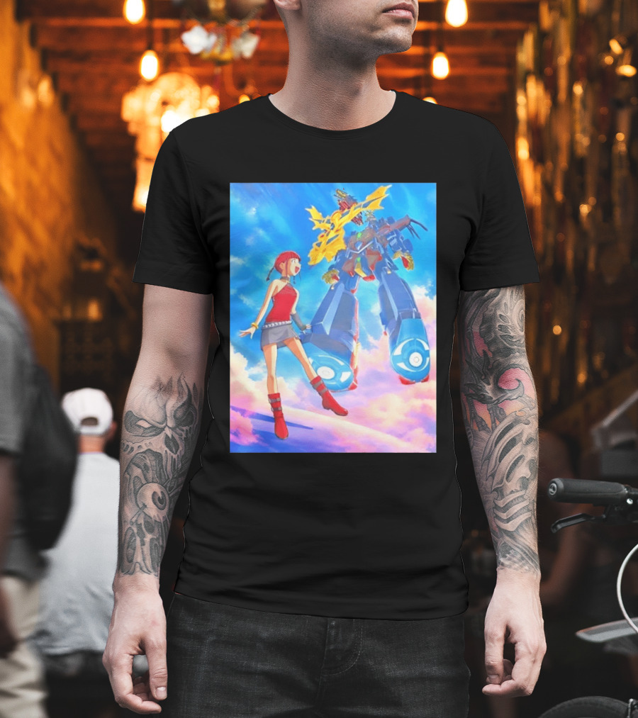 Dorothy Wayneright With The Big O Mecha From The Big O Anime Series T-Shirt