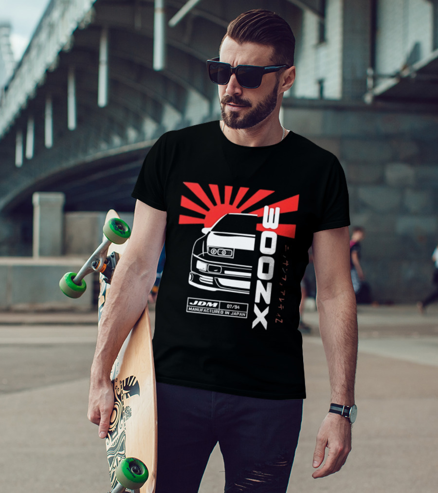 Nissan 300ZX JDM Manufactured In Japan Rising Sun Japanese Domestic Market T-Shirt
