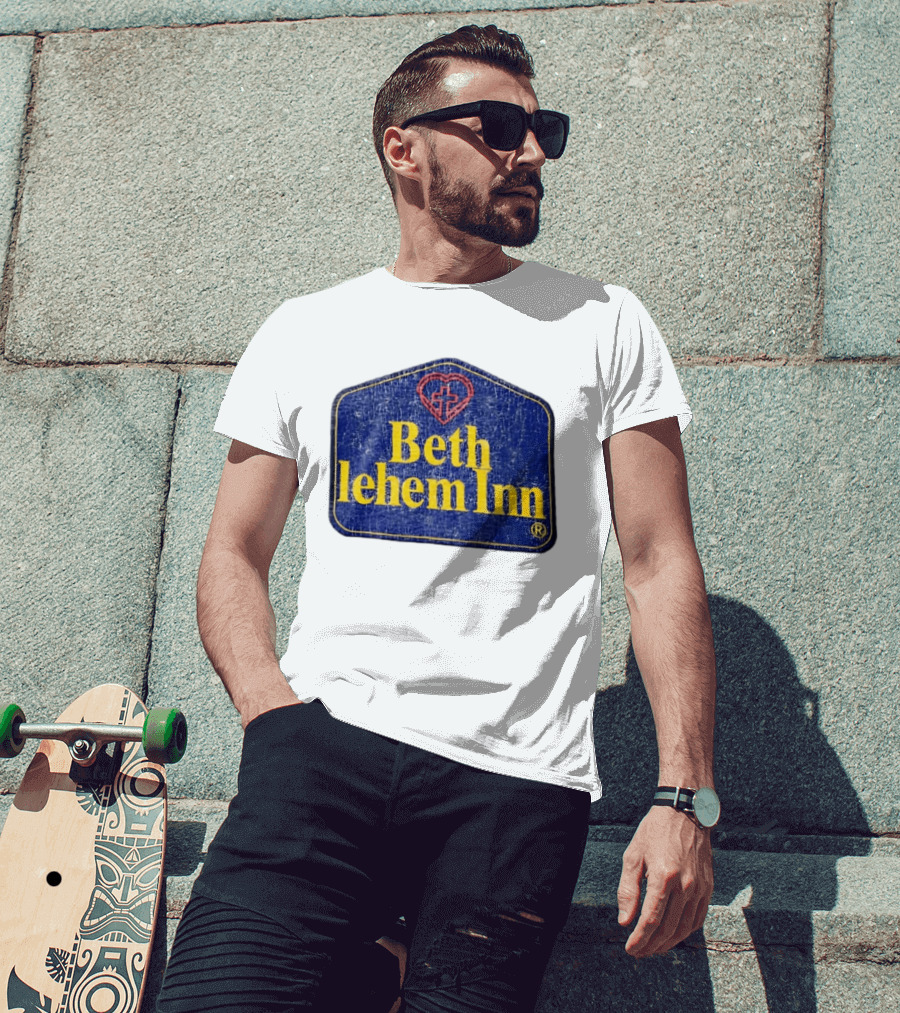 Bethlehem Inn Heart With Cross Christian T-Shirt