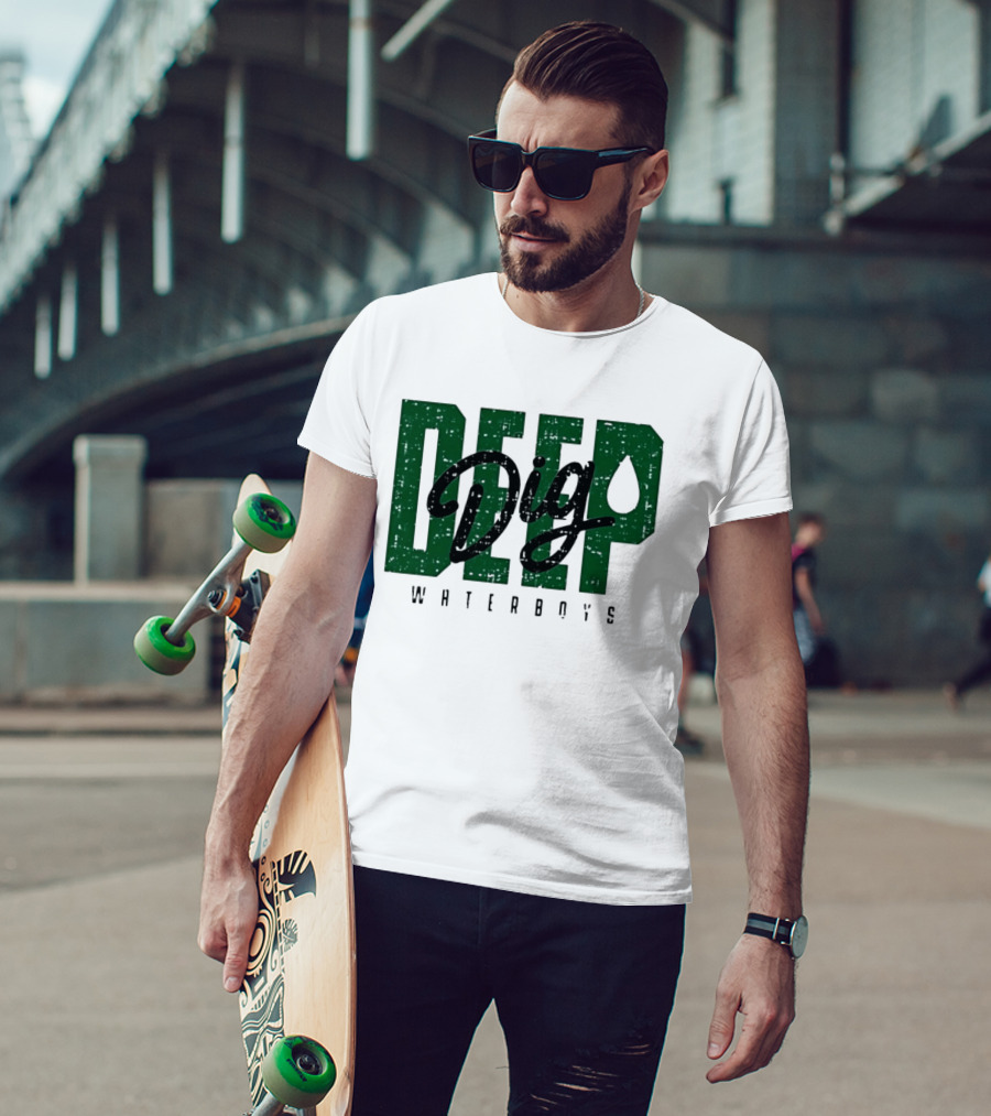Deep Dig Waterboys Football Staff Sports Team T-Shirt