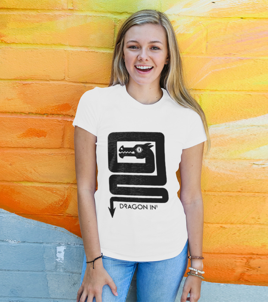 Dragon Ink Snake Head Mythical Creature T-Shirt