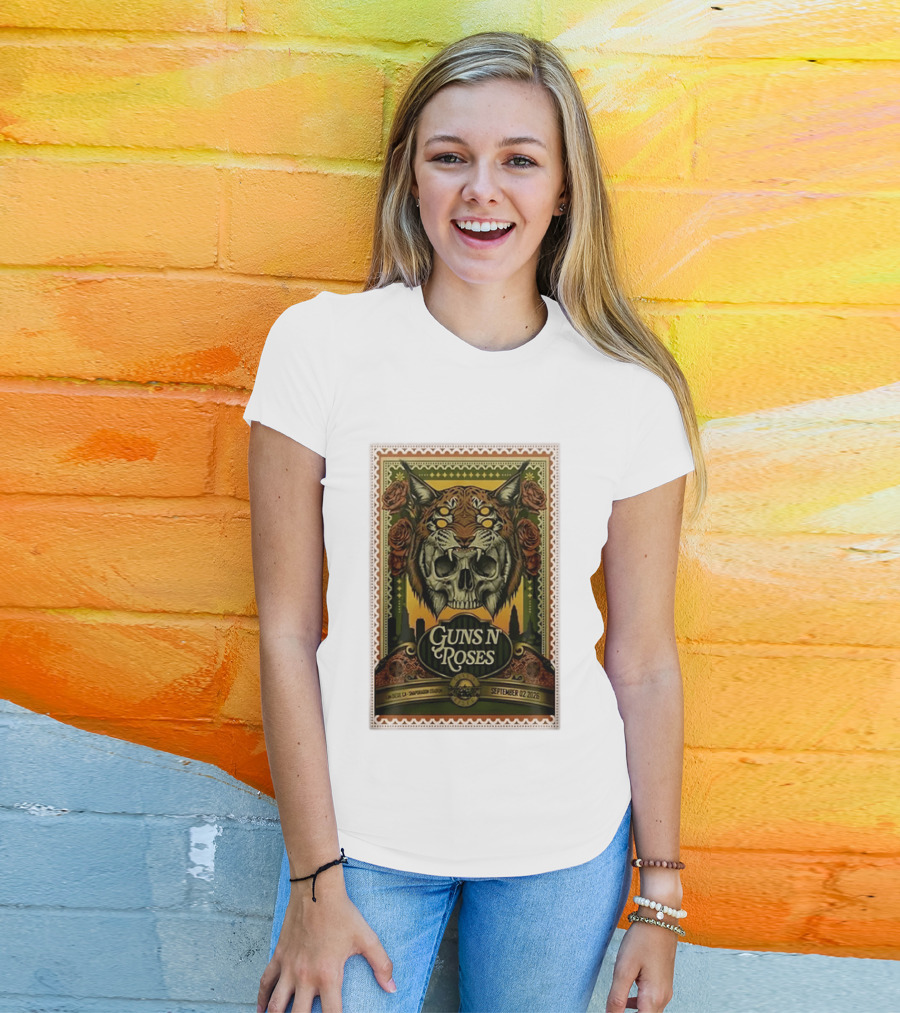 Guns N' Roses San Diego Snapdragon Stadium September 02 2026 Concert Skull And Jaguarr T-Shirt