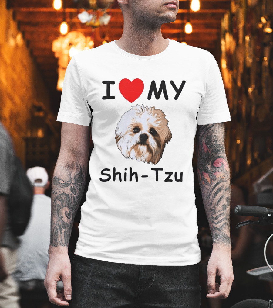 I Love My Shih Tzu Dog T-Shirt