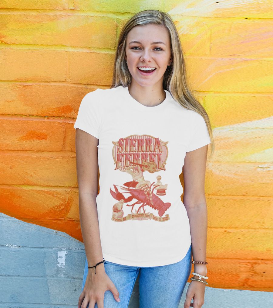 Sierra Ferrell Thompson's Point Portland ME September 5 2026 Vintage Lobster Event T-Shirt
