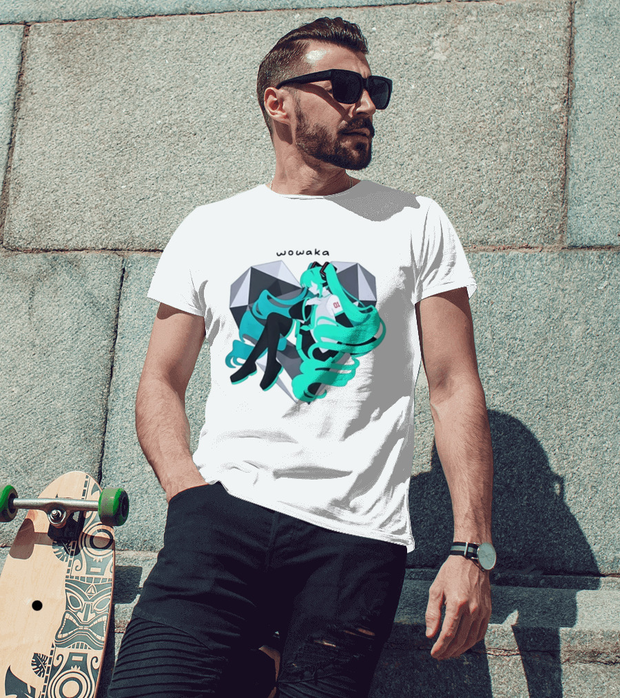Wowaka 01 Hatsune Miku Heart Vocaloid Anime T-Shirt