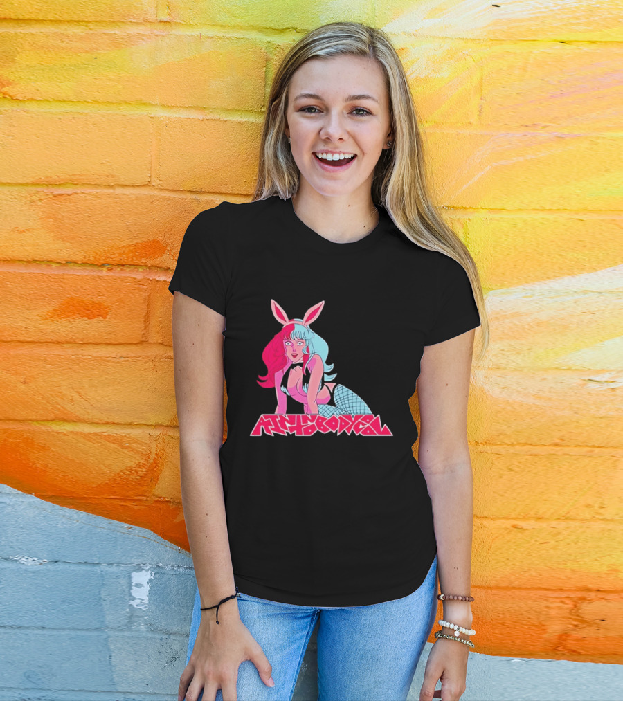 Ain't Nobody Anime Aesthetic Bunny Girl Vibrant Neon T-Shirt