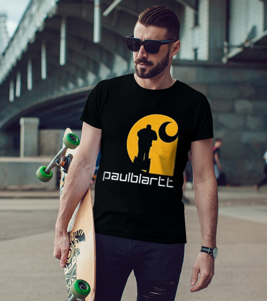 Paulblartt Security Guard Segway Yellow Swirl T-Shirt