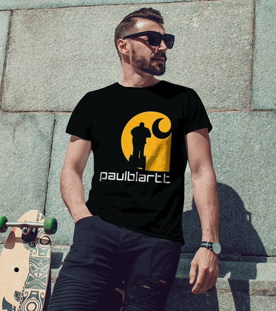 Paulblartt Security Guard Segway Yellow Swirl T-Shirt