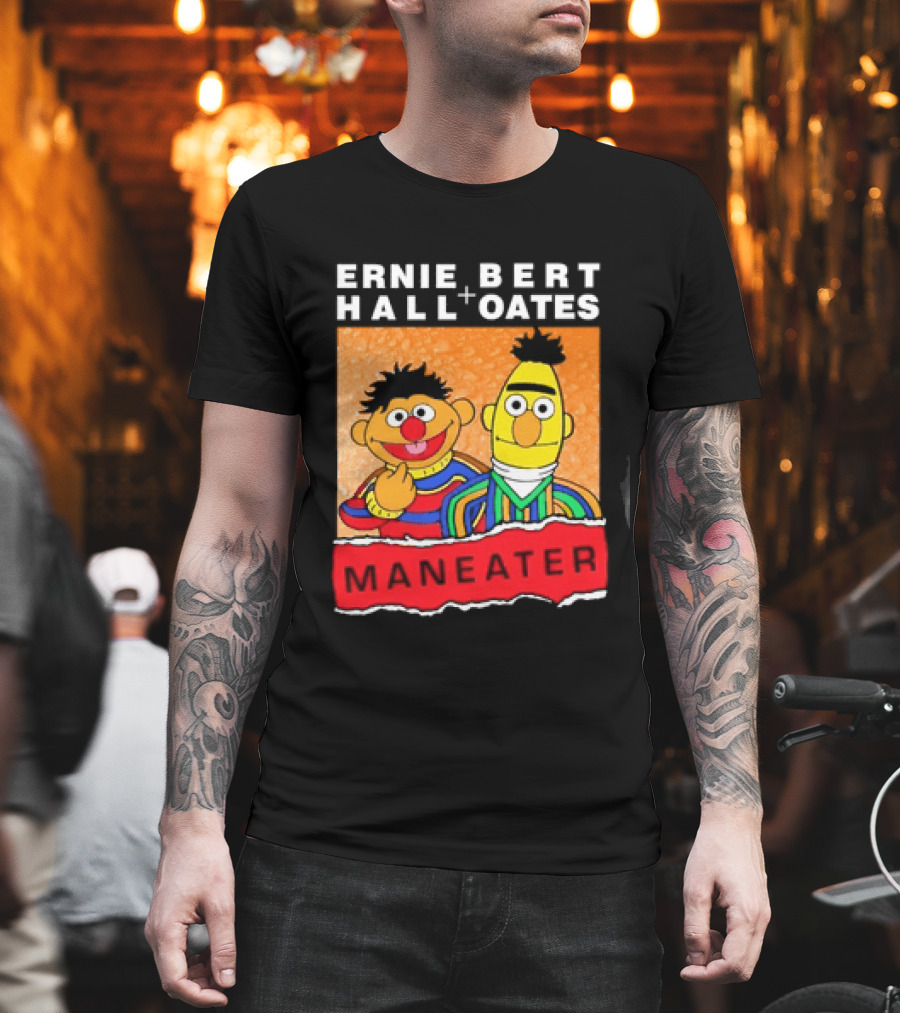 Ernie Bert Hall Oates Maneater Muppets T-Shirt