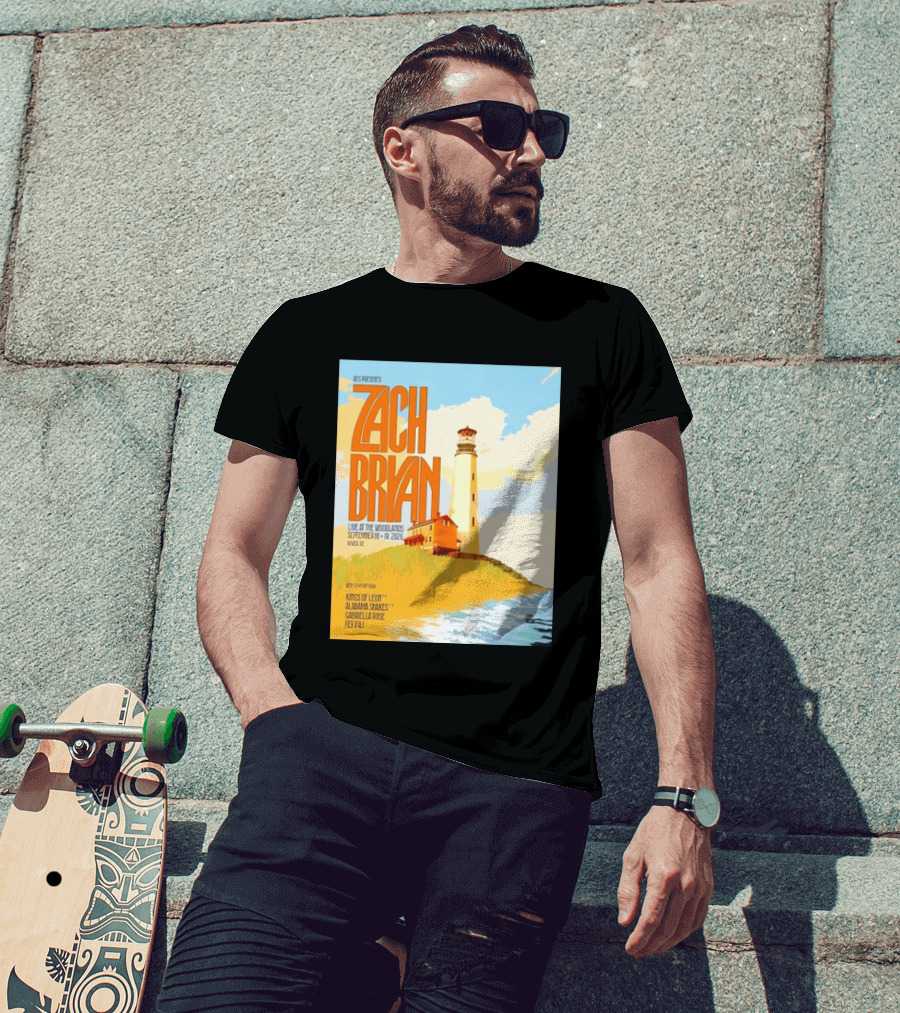 Zach Bryan Live At The Woodlands September 18 19 2026 Dover DE Kings Of Leon Alabama Shakes Gabriella Rose Feyi Fuli Concert T-Shirt