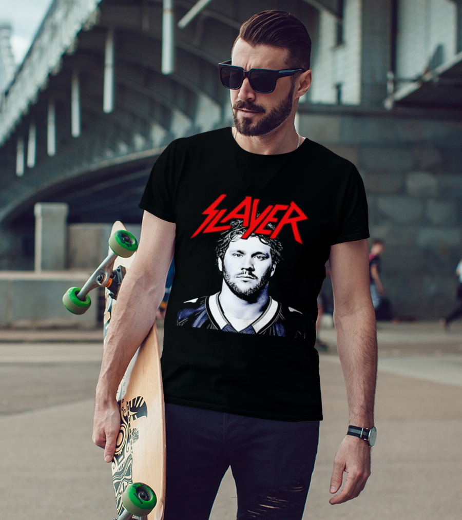 Josh Allen Slayer Buffalo Bills Fan Merchandise T-Shirt