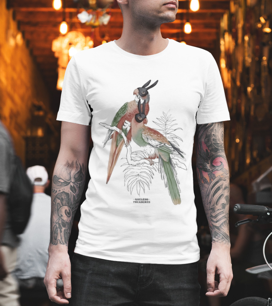 Gemini Useless Treasures Parrots With Palm Leaves T-Shirt