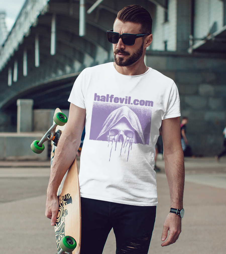 Halfevil.com Hooded Skull Dripping Half Evil Store Week 2 $3.33 T-Shirt