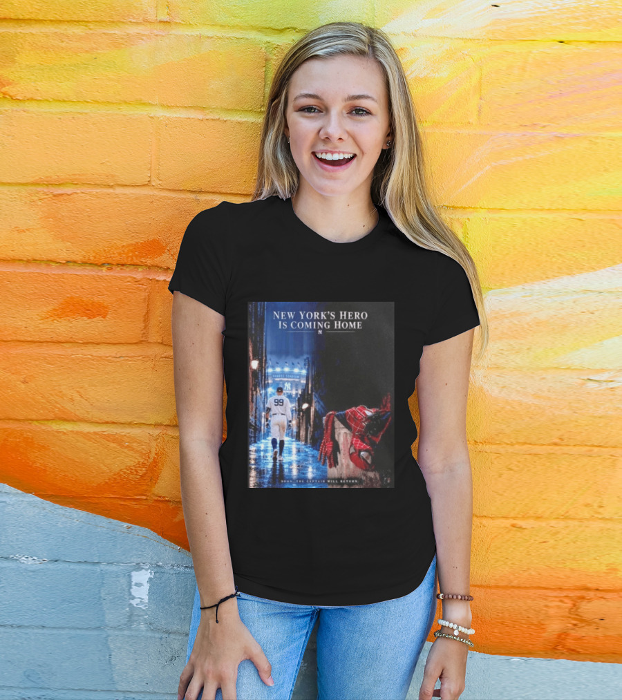 New York's Hero Is Coming Home Yankee Stadium Return Soon The Captain Will Return T-Shirt