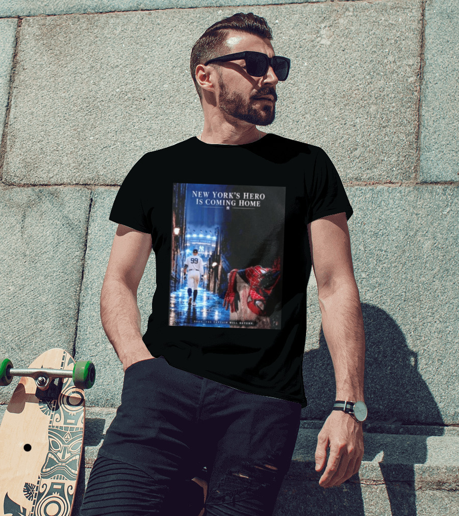 New York's Hero Is Coming Home Yankee Stadium Return Soon The Captain Will Return T-Shirt