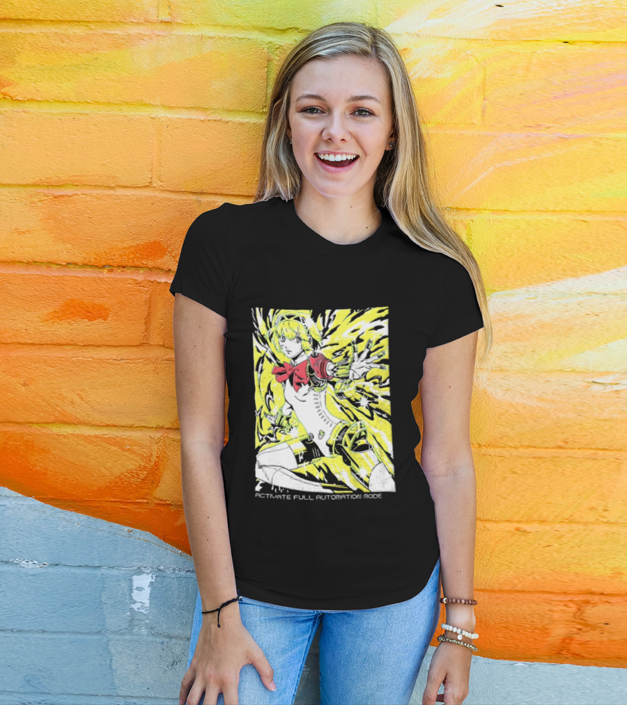 Aigis Persona 3 SEES Activate Full Automation Mode T-Shirt