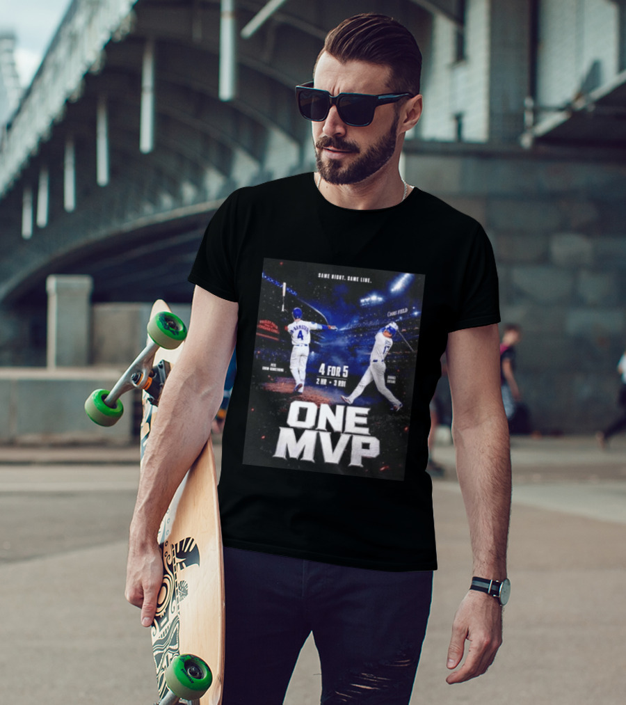 Same Night Same Line Pete Crow Armstrong Shohei Ohtani One MVP Coors Field Wrigley Field 4 For 5 2 HR 3 RBI T-Shirt