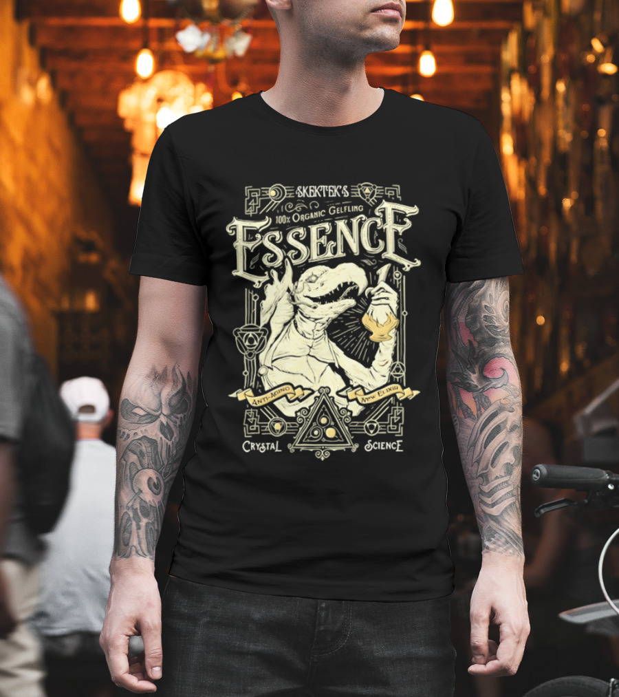 SkekTek's 100 Percent Organic Gelfling Essence Anti Aging New Elixir Crystal Science T-Shirt