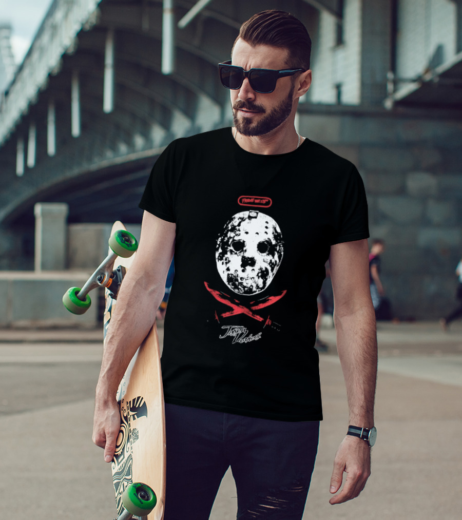 Friday The 13th Jason Voorhees Distressed Mask T-Shirt