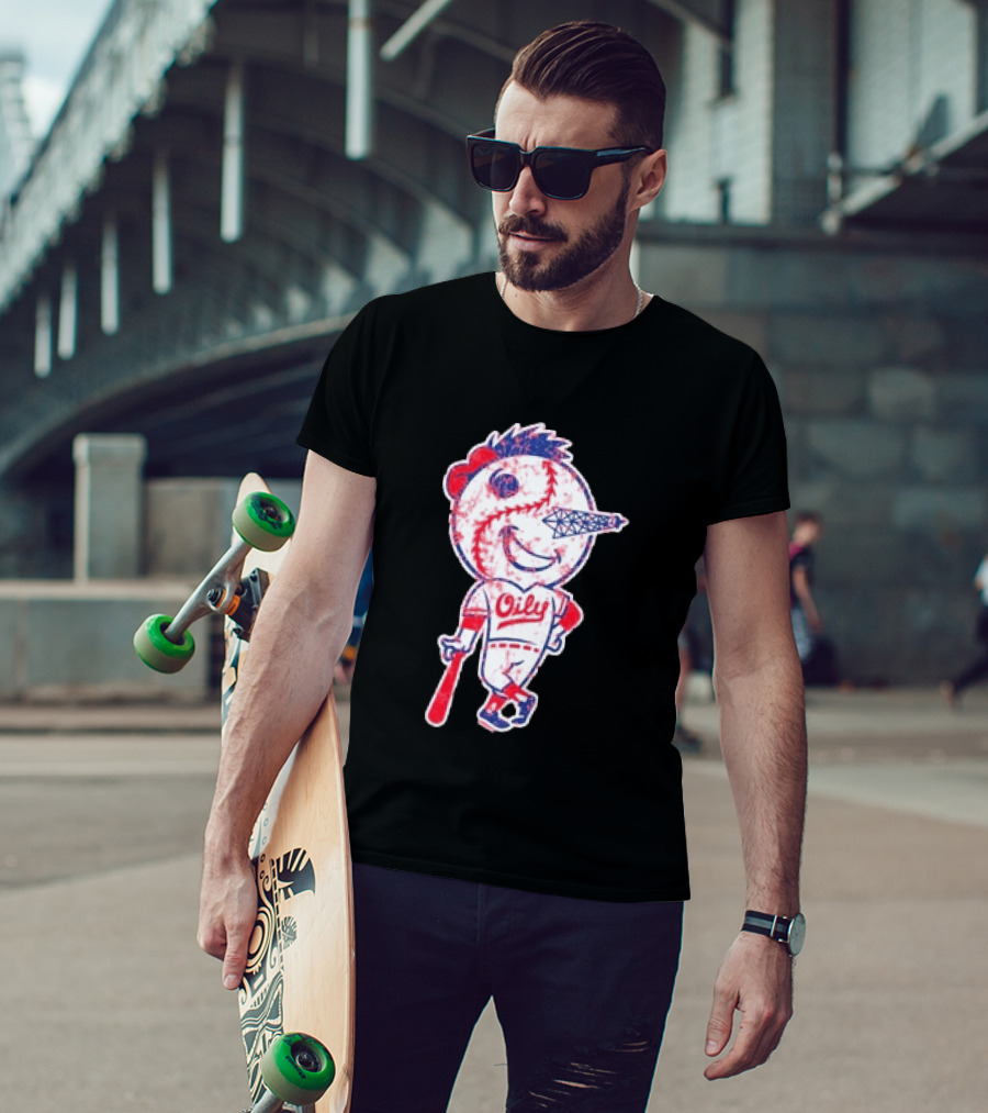 Tulsa Drillers Oily Distressed Baseball T-Shirt