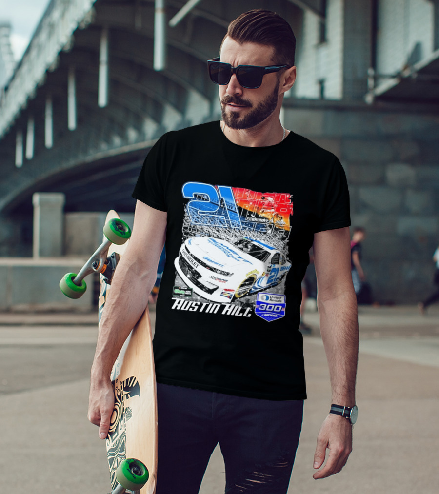Austin Hill Richard Childress Racing February 2026 United Rentals 300 Daytona Race Winner Chevrolet 21 T-Shirt