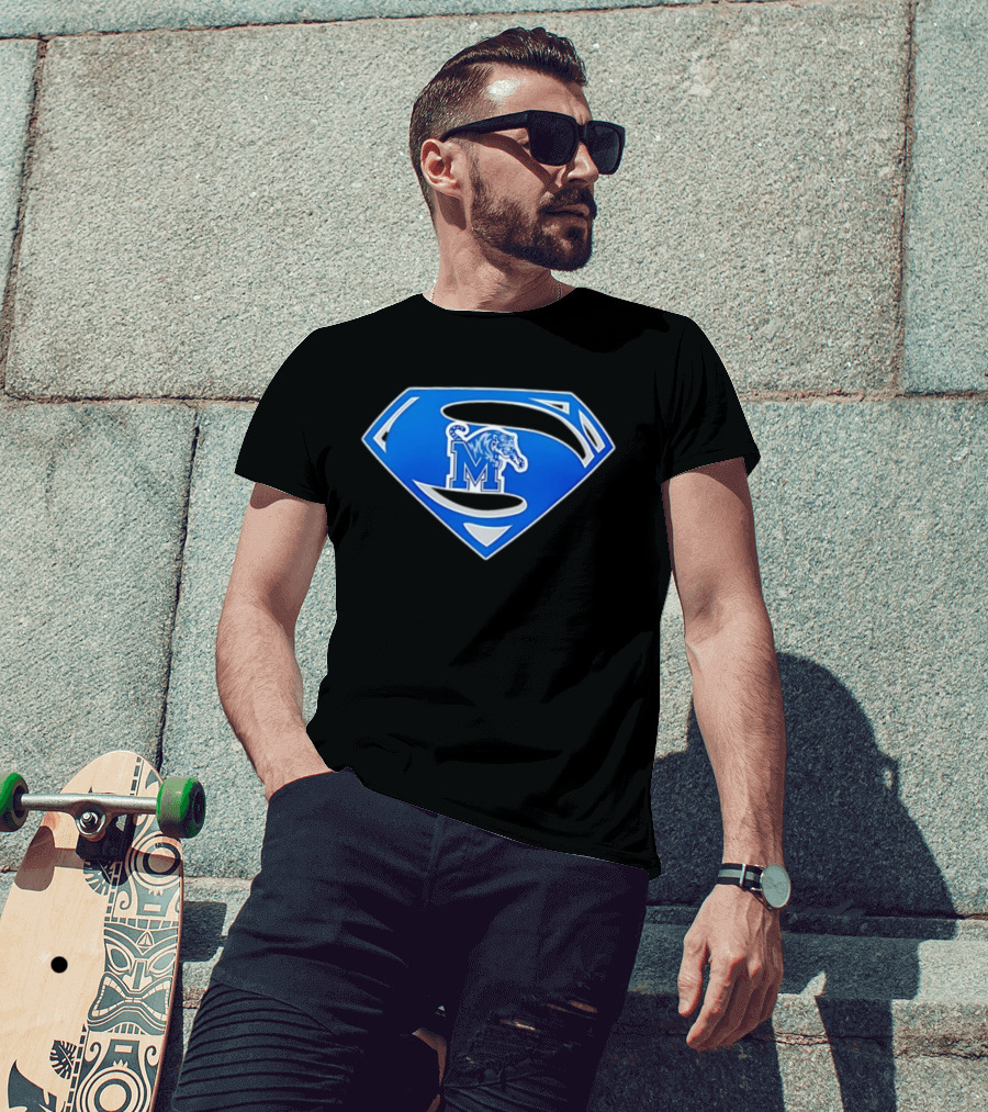 Superman Memphis Tigers NCAA College Basketball T-Shirt
