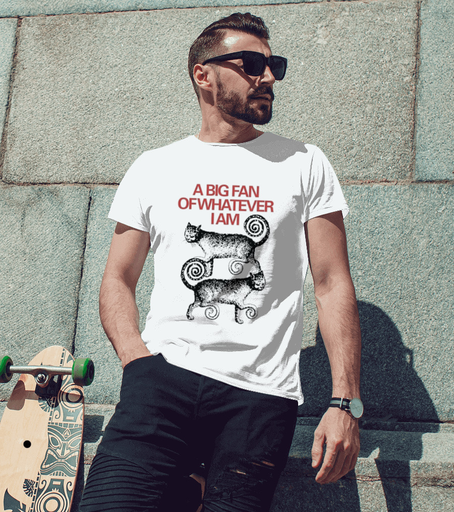 A Big Fan Of Whatever I Am Spiral Cats T-Shirt
