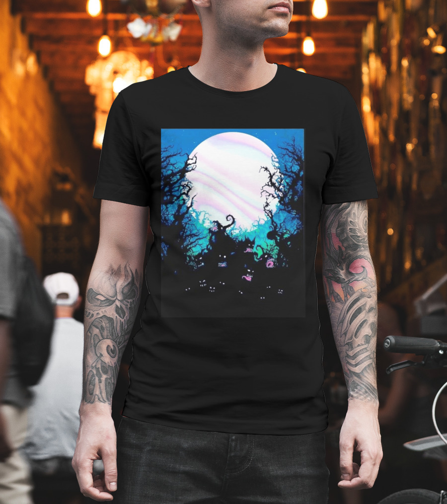 Gallows Orchestra Of Wolves Collection Full Moon Enchanted Forest Creatures T-Shirt