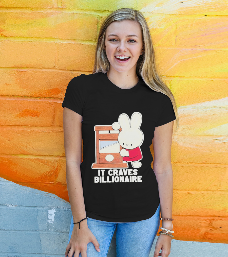 Villionaire Rabbit It Craves Billionaire Guillotine Red T-Shirt