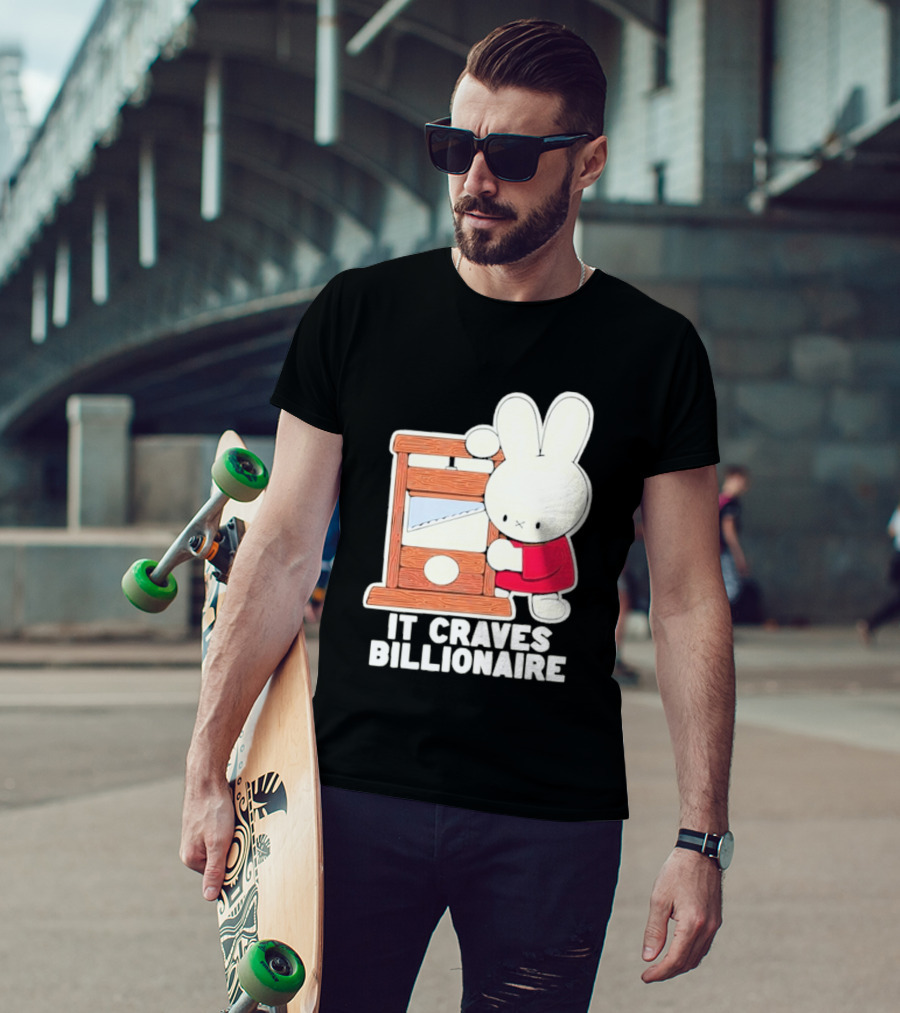 Villionaire Rabbit It Craves Billionaire Guillotine Red T-Shirt