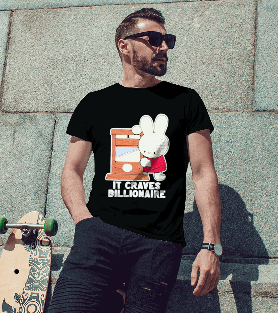 Villionaire Rabbit It Craves Billionaire Guillotine Red T-Shirt