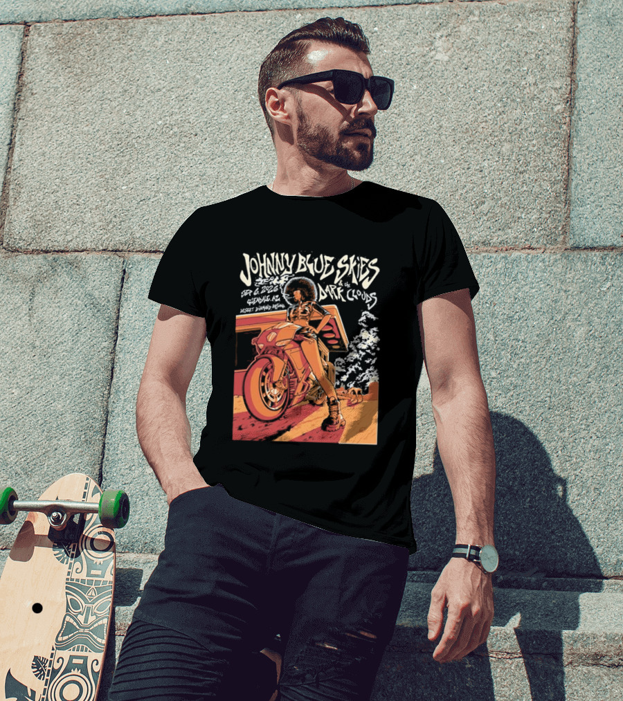 Johnny Blue Skies And The Dark Clouds Glendale AZ September 8 2026 Desert Diamond Arena Event T-Shirt