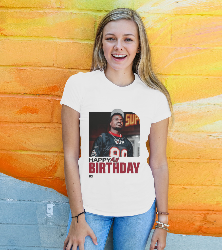 Happy Birthday Rueben Jr. Sapp Jersey #3 Football T-Shirt