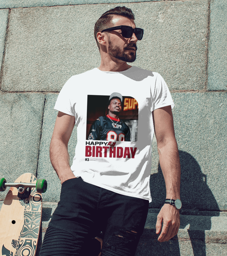 Happy Birthday Rueben Jr. Sapp Jersey #3 Football T-Shirt