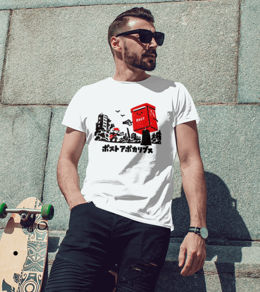 Mailman And Post Box Post Apokaripusu Japan Mail Service T-Shirt