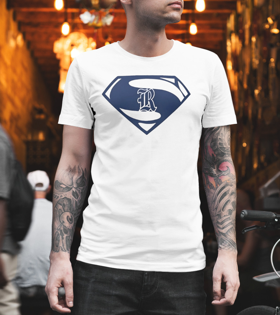 R Shield Emblem Superhero Inspired Crest T-Shirt
