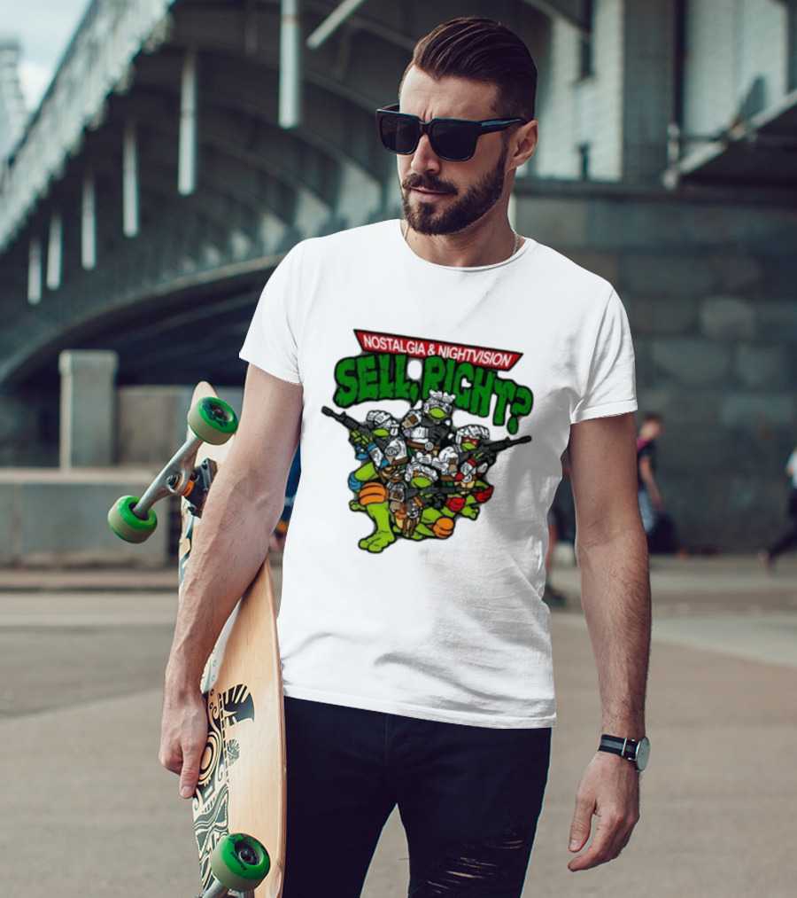 Nostalgia Nightvision TMNT Sell Right T-Shirt