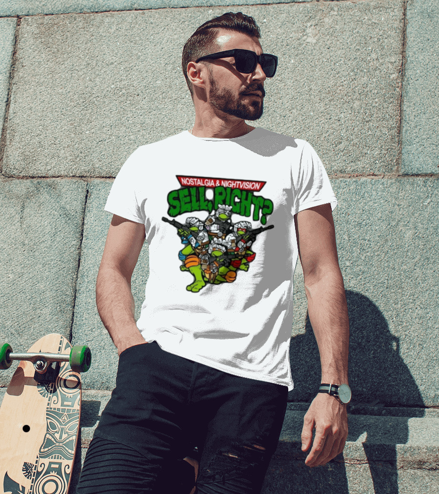 Nostalgia Nightvision TMNT Sell Right T-Shirt