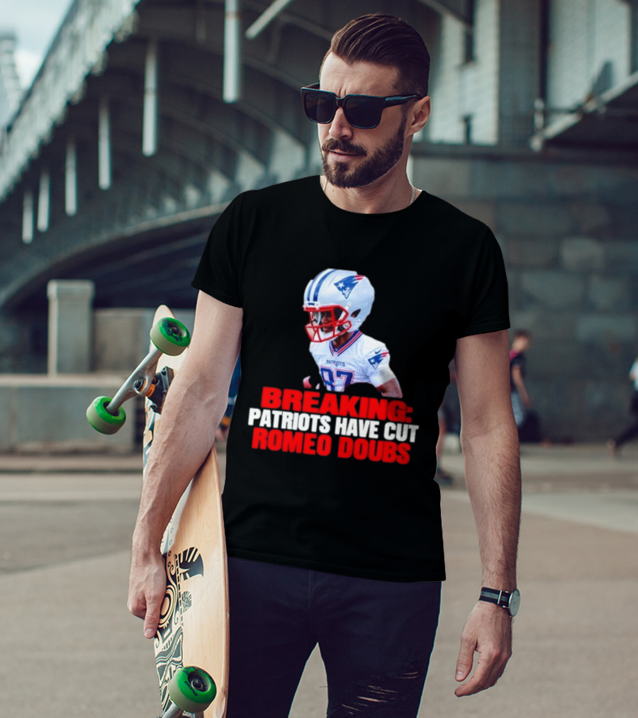 Breaking Patriots Have Cut Romeo Doubs 87 Football News T-Shirt