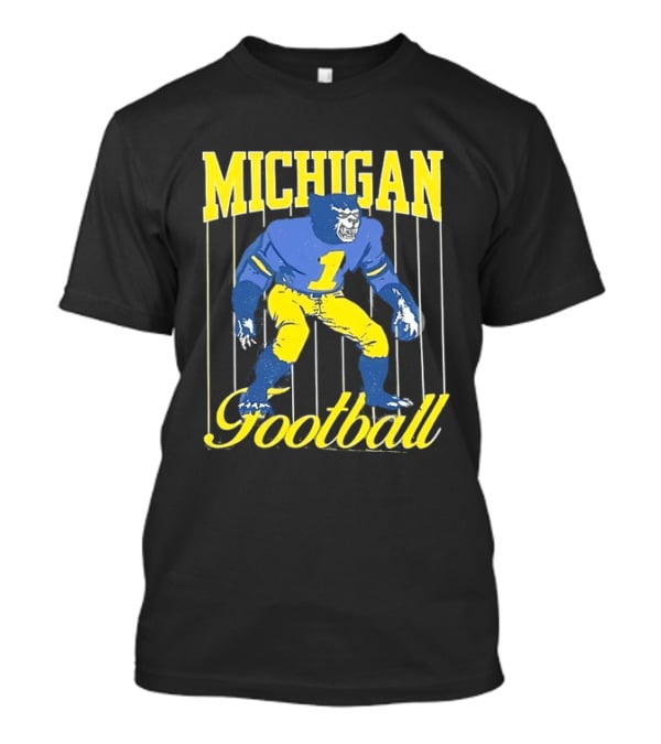 Michigan Football Wolverine Number One Classic Sports T-Shirt
