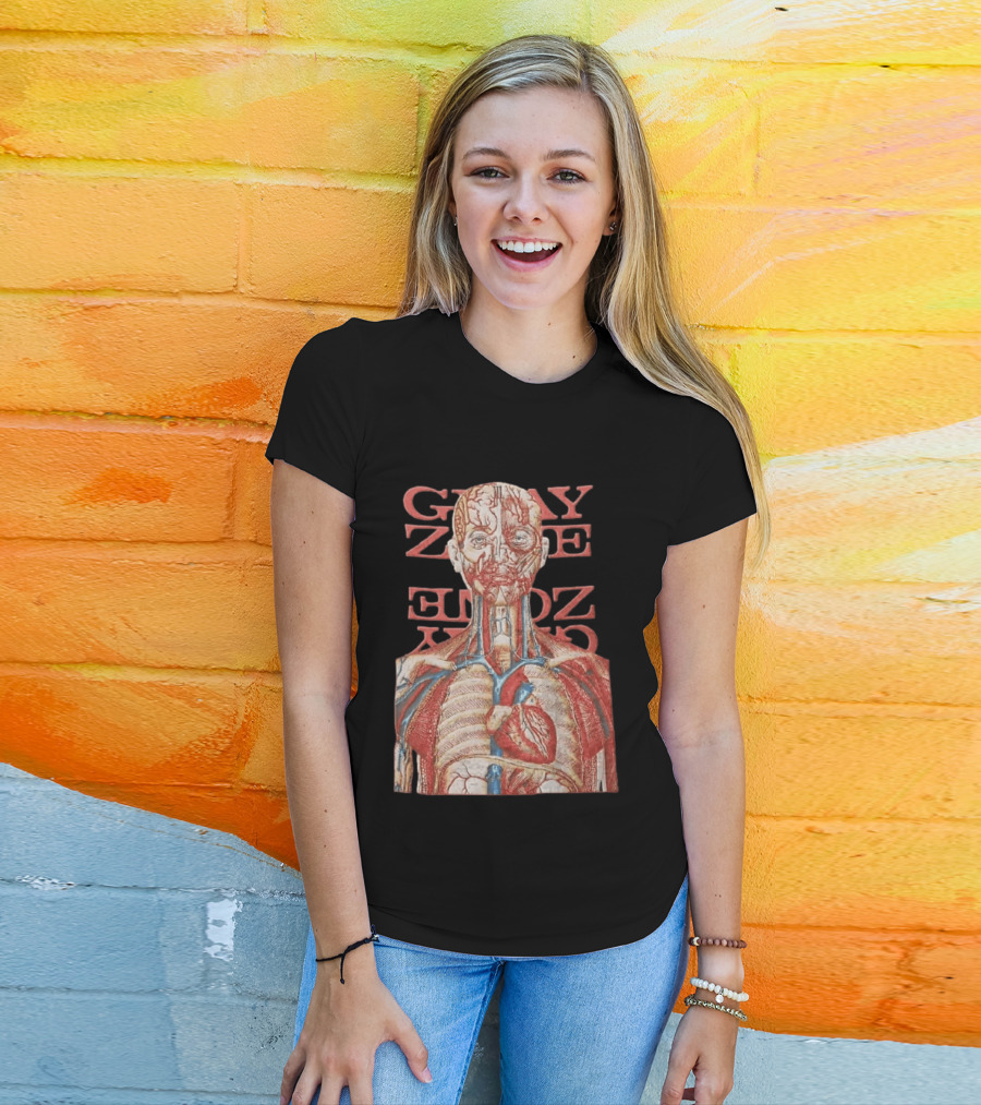Gray Zone Anatomy Heart Illustration Adults Medical Revolutionize T-Shirt