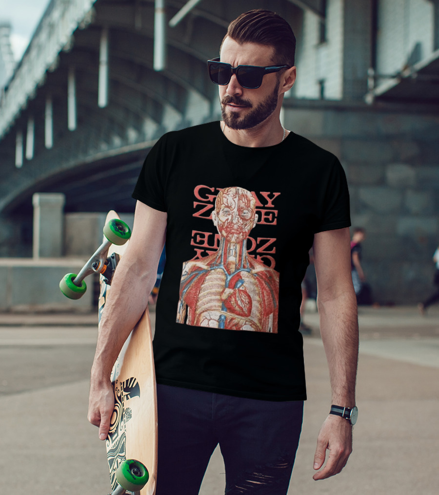 Gray Zone Anatomy Heart Illustration Adults Medical Revolutionize T-Shirt