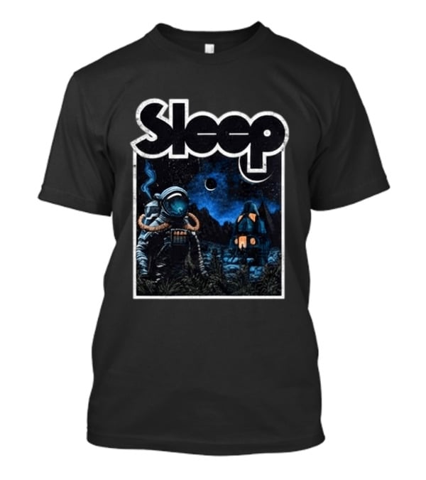 Sleep Hemispheres 2026 North America Tour Astronaut Night Scene T-Shirt