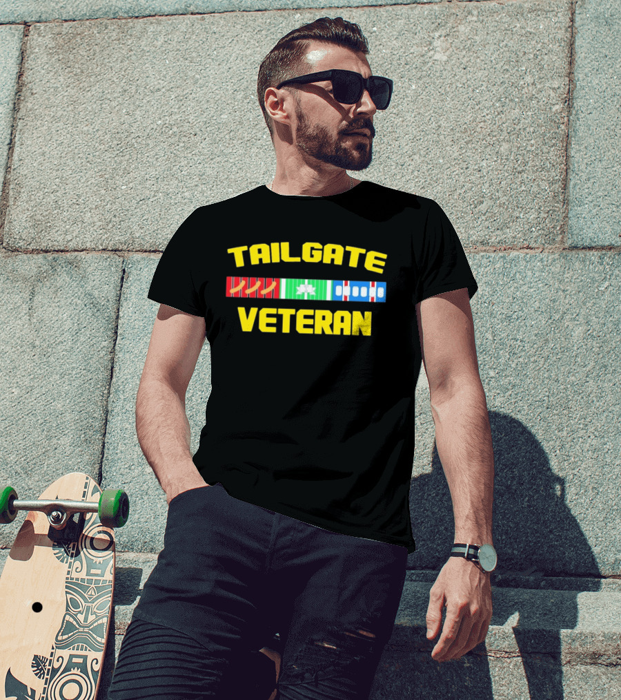 Tailgate Veteran Grilling Football Fanatic T-Shirt