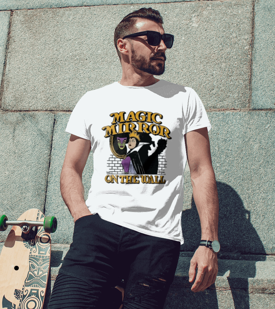 Magic Mirror On The Wall Evil Queen Old Hag Shadow T-Shirt