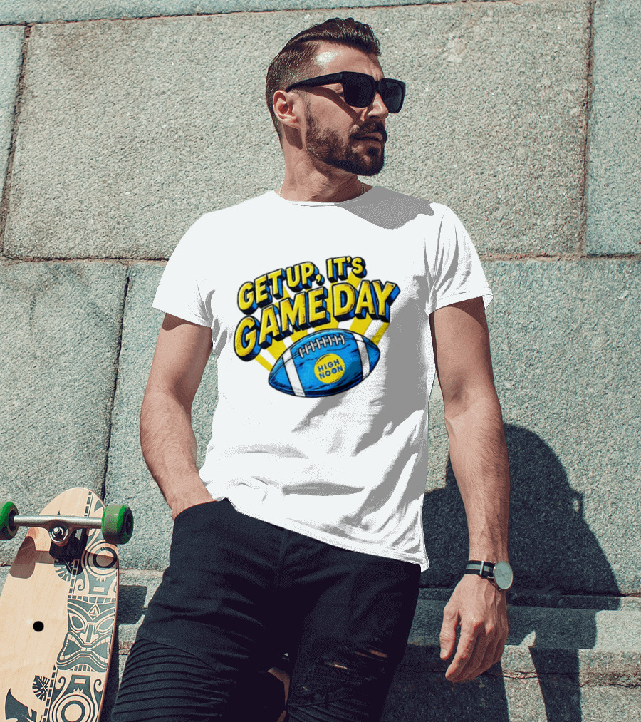 Get Up It's Game Day High Noon Football T-Shirt