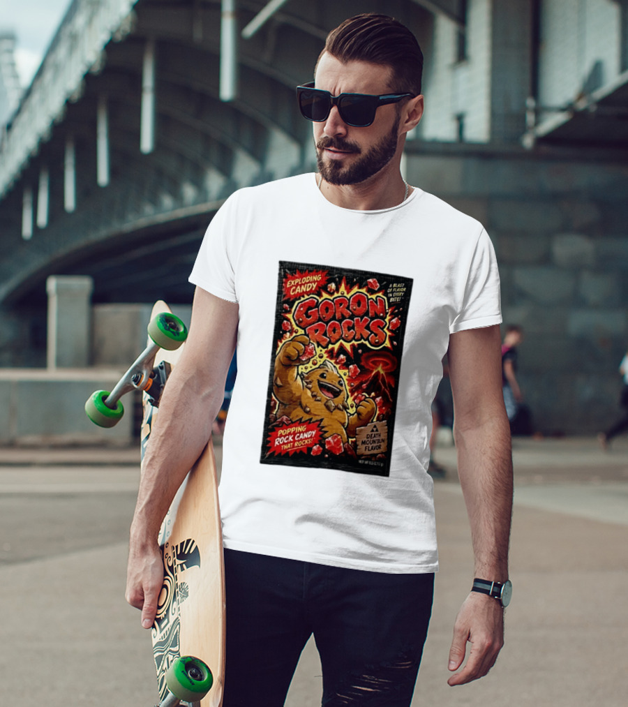 Exploding Candy Goron Rocks Death Mountain Flavor Popping Rock Candy That Rocks T-Shirt